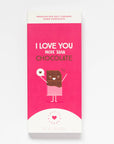 I Love You More Than Chocolate Card w Chocolate Bar Inside!