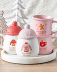 Pink Gingerbread Latte Christmas Mug