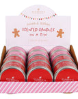 Set of 12 Snuggle Season Christmas Candles in Display