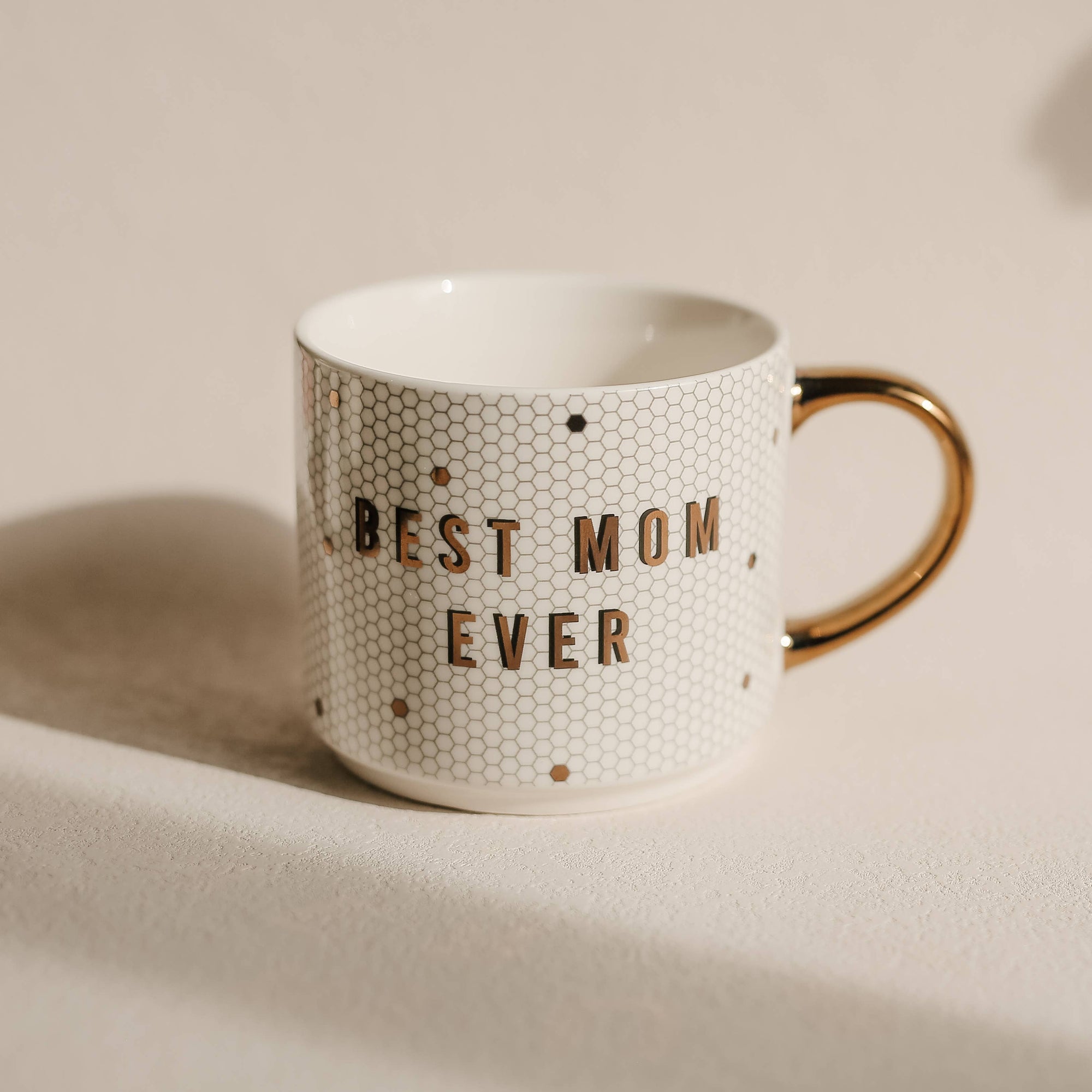 Best Mom Ever Gold Tile Coffee Mug - Gifts &amp; Home Decor