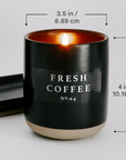 Fresh Coffee 12 oz Soy Candle - Home Decor & Gifts