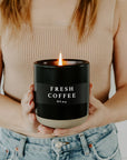 Fresh Coffee 12 oz Soy Candle - Home Decor & Gifts