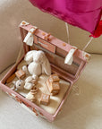 Baby Keepsake Suitcase | Rabbit Crochet  Teether | Hand-poured Soy Candle | New Mommy Gift Box