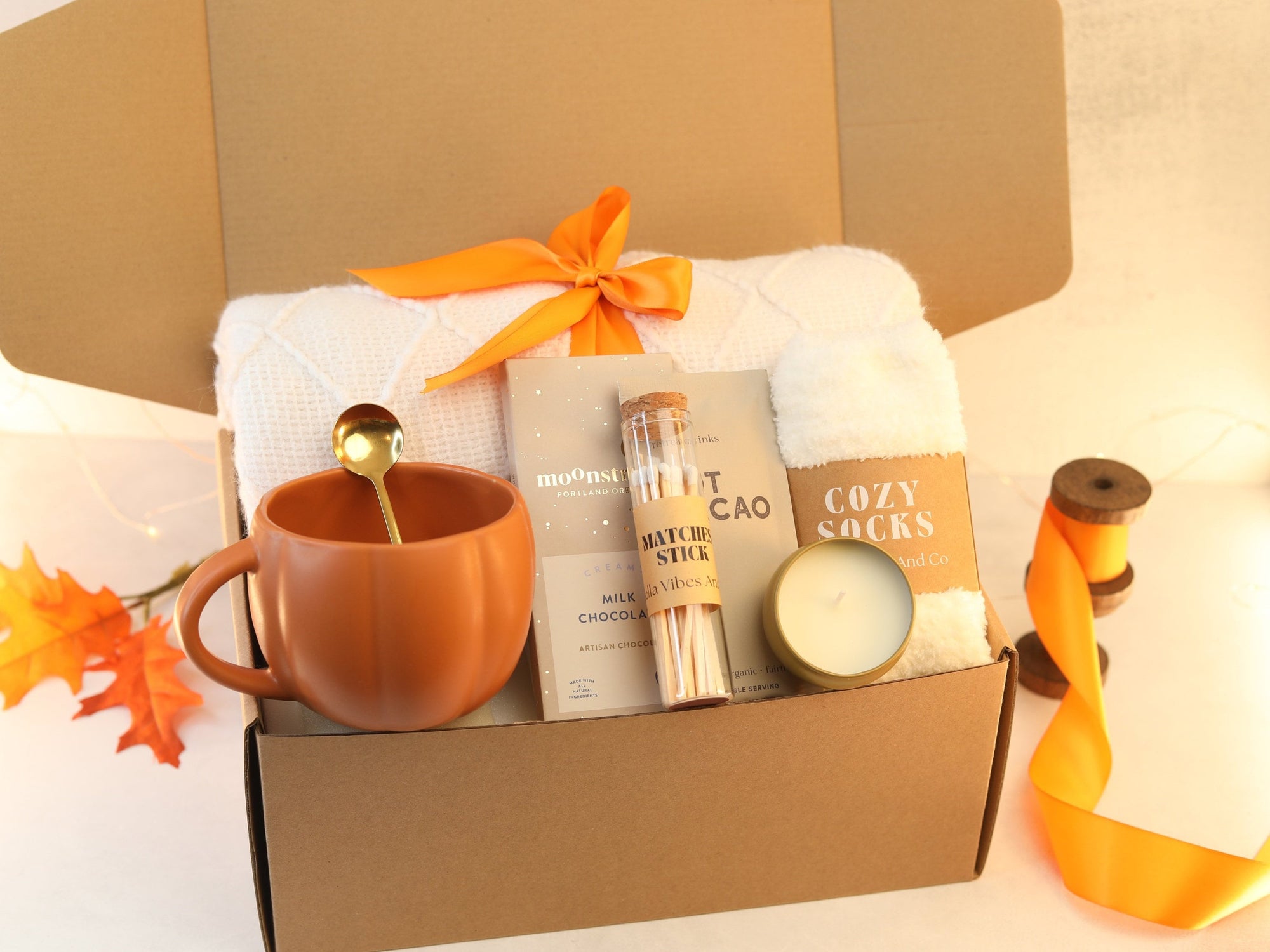 Hygge Gift Box with Blanket , Love You Hygge Gift Box, Perfectly Gifted Box for Women