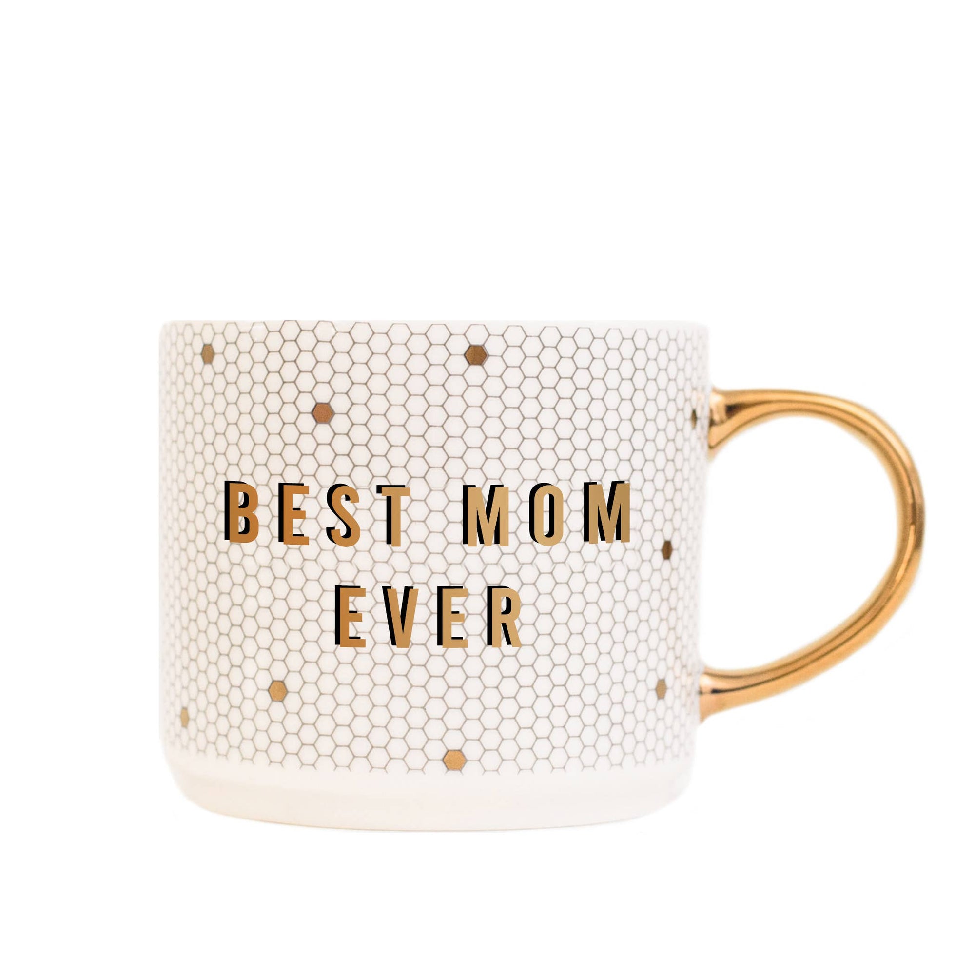 Best Mom Ever Gold Tile Coffee Mug - Gifts &amp; Home Decor